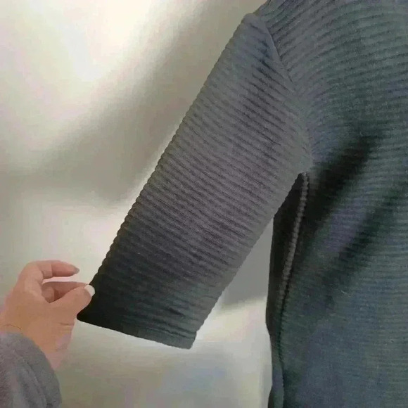 Zara Womens Black Knit Oversized Tunic Dress S - Picture 7 of 10